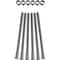 Ekena Millwork Premium 1 1/4" Barn Door Flat Track Extension Hardware for 1 3/8" Door, Flint Gray GB60013EXXFG - alternate 1